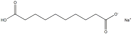 癸二酸单钠盐 结构式