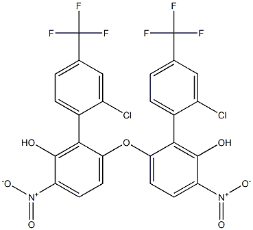 2-氯-4-三氟甲基苯基-3'-羟基-4'-硝基苯基醚 结构式