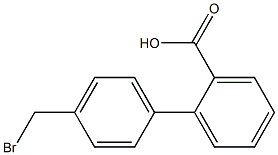 4-溴甲基联苯-2-羧酸 结构式