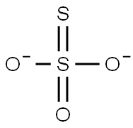 硫代硫酸盐 结构式