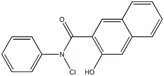 2-羟基-3-萘甲酰基-氯苯胺 结构式