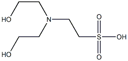 N,N-双[2-羟乙基]-2-胺基乙烷磺酸 结构式