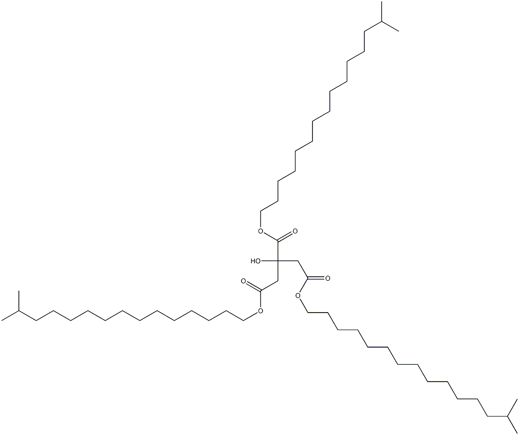 柠檬酸三异十六烷酯 结构式