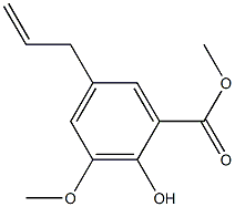 3-甲氧基-5-烯丙基水杨酸甲酯 结构式