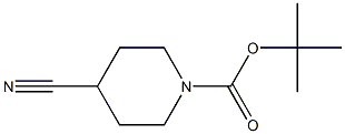 1-叔丁氧羰基-4-氰基-哌啶 结构式