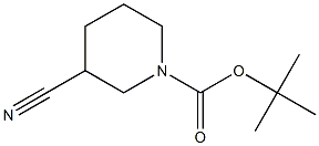 N-BOC-3-氰基哌啶 结构式