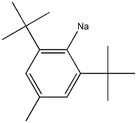 2,6-二叔丁-4-甲基苯钠 结构式