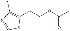 乙酸-4-甲基-5-噻唑基乙醇酯 结构式