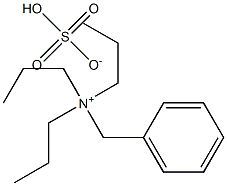 苄基三丙基硫酸氢铵 结构式