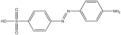 对氨基偶氮苯-4-磺酸 结构式