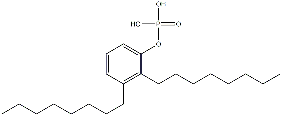 磷酸二正辛基苯基酯 结构式