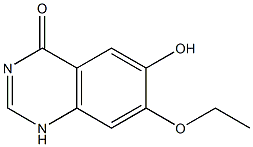 6-羟基-7-乙氧基喹唑啉-4-酮 结构式