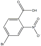 2-硝基-4-溴苯甲酸 结构式