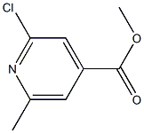 2-氯-6-甲基吡啶-4-甲酸甲酯 结构式