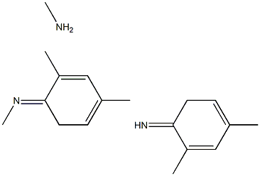 N-甲基-双(2,4-二甲苯基亚胺甲基)胺 结构式