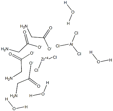 五氯水合甘氨酸铝锆 结构式