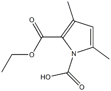 3,5-二甲基吡咯-2-二羧酸乙酯 结构式