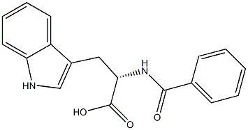 N-苯甲酰色氨酸 结构式