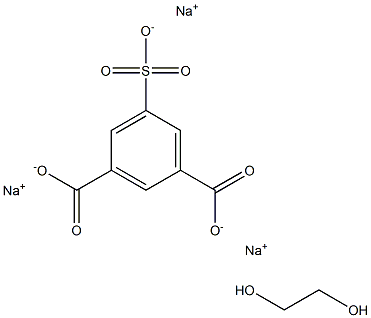 间苯二甲酸乙二醇酯-5-磺酸钠 结构式