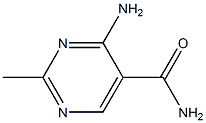 4-氨基-2-甲基-5-嘧啶甲酰胺 结构式