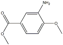 3-氨基-4-甲氧基苯甲酸甲酯 结构式