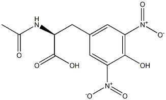 N-乙酰-3,5-二硝基-L-酪氨酸 结构式