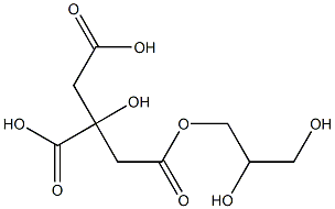 柠檬酸甘油酯 结构式