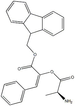 FMOC-D-苯乙烯基丙氨酸 结构式