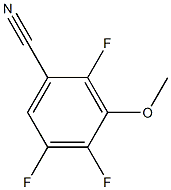 3-甲氧基-2,4,5-三氟苯腈 结构式