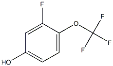 3-氟-4-三氟甲氧基苯酚 结构式