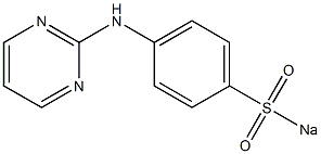 N-2-嘧啶基-4-氨基苯磺酰钠 结构式