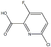 6-氯-3-氟吡啶-2-羧酸 结构式