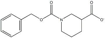 N-CBZ-哌啶-3-甲酸乙酯 结构式