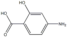 2-羟基-4-氨基苯甲酸 结构式