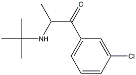 1-(3-氯苯基)-2-[(1,1-二甲基乙基)氨基]-1-丙酮 结构式