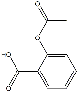 2-(乙酰氧基)苯甲酸 结构式