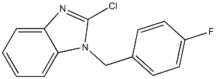 1-对氟苯甲基-2-氯苯并咪唑 结构式