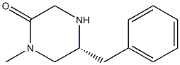 (R)-5-BENZYL-1-METHYLPIPERAZIN-2-ONE 结构式