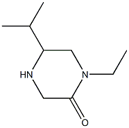 1-ETHYL-5-ISOPROPYLPIPERAZIN-2-ONE 结构式