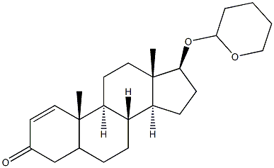 17-BETA-HYDROXYANDROST-1-ENE-3-ONETETRAHYDROPYRANYLETHER 结构式