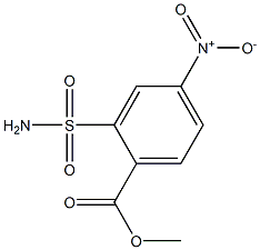 4-NITRO-2-SULFAMOYLBENZOICACIDMETHYLESTER 结构式