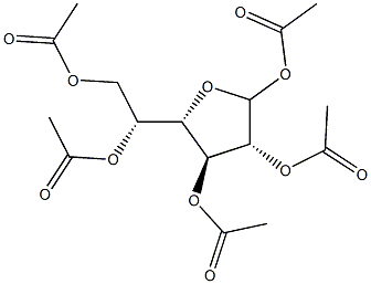 1,2,3,5,6-Penta-O-acetyl-D-galactofuranose 结构式