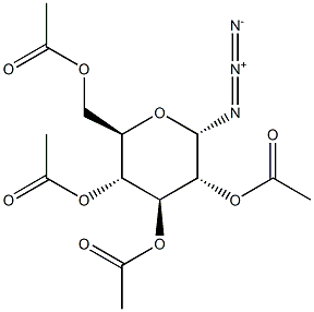 2,3,4,6-Tetra-O-acetyl-a-D-glucopyranosylazide 结构式