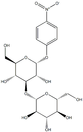 4-Nitrophenyl3-O-(b-D-glucopyranosyl)-a-D-glucopyranoside 结构式