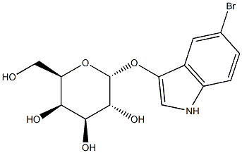 5-Bromo-3-indolyl-a-D-galactopyranoside 结构式