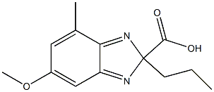 2,2-n-propyl-4-methyl-6-methoxy carboxy benzimidazole 结构式