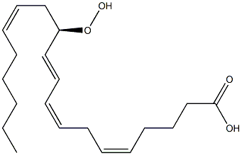 (5Z,8Z,10E,12R,14Z)-12-hydroperoxyicosa-5,8,10,14-tetraenoic acid 结构式