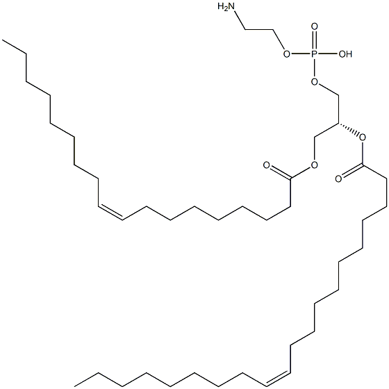 2-aminoethoxy-[(2R)-2-[(Z)-icos-11-enoyl]oxy-3-[(Z)-octadec-9-enoyl]oxy-propoxy]phosphinic acid 结构式