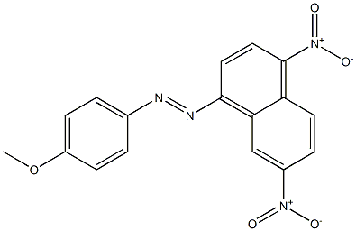 (4,7-Dinitronaphthalen-1-yl)-(4-methoxyphenyl)diazene 结构式