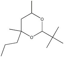 1,3-Dioxane, 2-t-butyl-4,6-dimethyl-4-propyl- 结构式